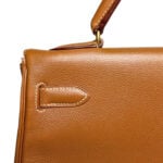 Hermes Gold Courchevel Kelly Sellier 32 Gold Hardware - Image 6