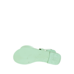 Chanel Lambskin Patent Chain CC Logo Thong Flat Sandals 38.5 Green - Image 5