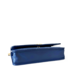 Chanel Shiny Goatskin Quilted Chanel 19 Wallet On Chain WOC Blue MHW - Image 3