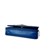 Chanel Shiny Goatskin Quilted Chanel 19 Wallet On Chain WOC Blue MHW - Image 4