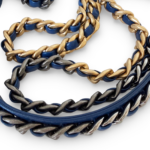 Chanel Shiny Goatskin Quilted Chanel 19 Wallet On Chain WOC Blue MHW - Image 8