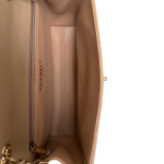 Chanel Calfskin Quilted Chevron In The City Bag Beige - Image 8