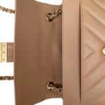Chanel Calfskin Quilted Chevron In The City Bag Beige - Image 7