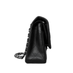 Chanel Lambskin Quilted Medium Double Flap Black SHW - Image 3