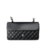 Chanel Lambskin Quilted Medium Double Flap Black SHW - Image 9