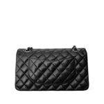 Chanel Lambskin Quilted Medium Double Flap Black SHW - Image 2