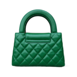 Chanel Shiny Aged Calfskin Quilted Nano Kelly Shopper Green - Image 2