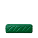 Chanel Shiny Aged Calfskin Quilted Nano Kelly Shopper Green - Image 6