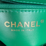 Chanel Shiny Aged Calfskin Quilted Nano Kelly Shopper Green - Image 10