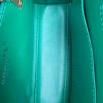 Chanel Shiny Aged Calfskin Quilted Nano Kelly Shopper Green - Image 8