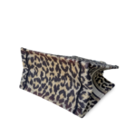 Christian Dior Canvas Mizza Embroidered Small Leopard Book Tote Beige - Image 6