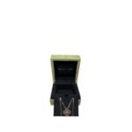 Van Cleef & Arpels 18k Rose Gold Obsidian Diamond 2023 Holiday Alhambra Pendant - Image 2