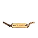 Van Cleef & Arpels 18k Rose Gold Obsidian Diamond 2023 Holiday Alhambra Pendant - Image 4