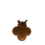 Van Cleef & Arpels 18k Rose Gold Obsidian Diamond 2023 Holiday Alhambra Pendant - Image 3